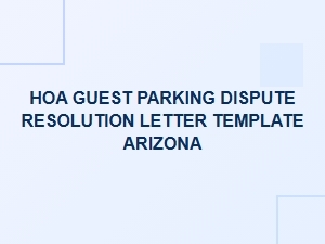 Resolving Hoa Guest Parking Disputes in Arizona