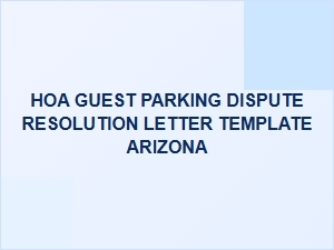 Resolving Hoa Guest Parking Disputes in Arizona